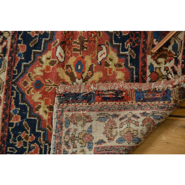 1920s Antique West Persian Square Bag Face Rug Mat For Sale - Image 5 of 7