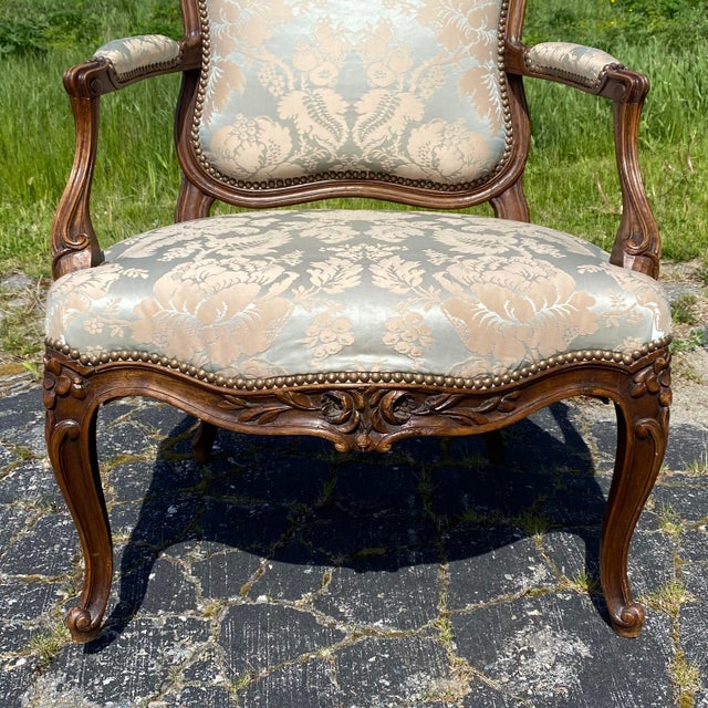 Really beautiful pair of French Louis XV Highly Carved Fauteuils or Armchairs bough in the South of France and in...