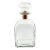 Vintage Italian Etched Glass Sailboat Decanter For Sale