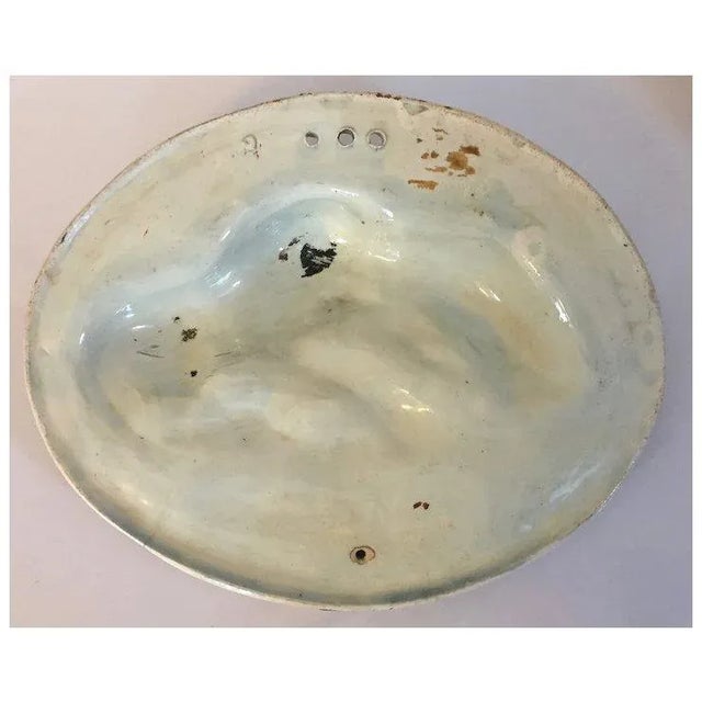 Antique Early 19th Century English Staffordshire George III Pearlware Prattware Oval Wall Plaque of Two Recumbent Lions Circa 1800 For Sale In New York - Image 6 of 9