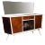 Mid-Century Lacquered Walnut Sideboard Attributed to Parisi Ico, 1940s For Sale