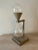 Brushed Aluminum Industrial Hourglass on Stand For Sale - Image 4 of 9