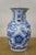 Chinese Chinoiserie Blue & White Porcelain Dragon Foo Dog Mantel Vase Urn For Sale - Image 11 of 13