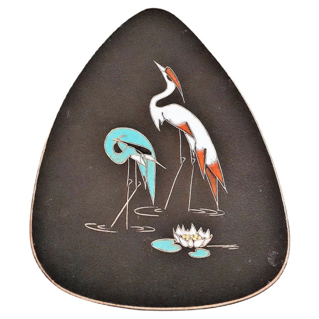 Heron Wall Plates by Kiechle Arno for Ruscha, 1950s, Set of 2 For Sale
