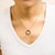Haus of Brilliance Tri Tone Sterling Silver 1/5 Cttw Diamond Interlocking Circle Pendant Necklace For Sale - Image 4 of 5