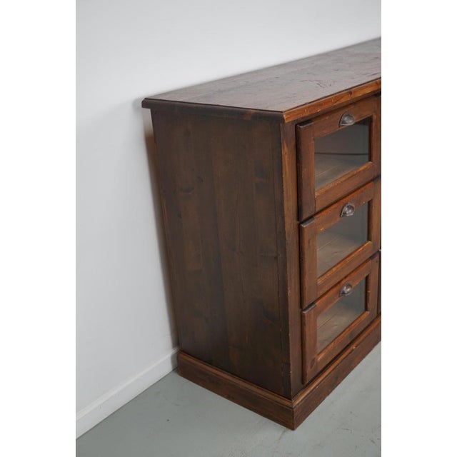 Vintage Dutch Pine Haberdashery Shop Cabinet For Sale - Image 13 of 18