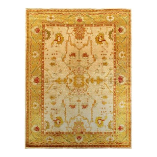 Antique Turkish Oushak Rug 9' X 12'2'' For Sale
