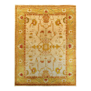 Antique Turkish Oushak Rug 9' X 12'2''
