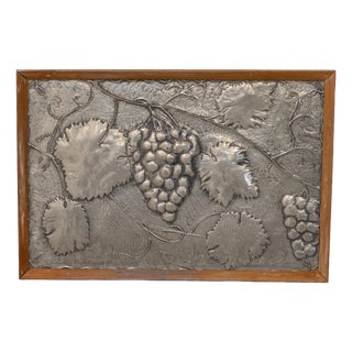 Decorative Pewter Panel, 1950 For Sale