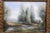 Late 20th Century Klausman Impressionist Cottage River Trees Landscape Oil Painting 24" For Sale - Image 4 of 10