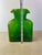 Gemstone Mid 20th Century Blenko Emerald Green Double Spout Water Bottle Pitcher For Sale - Image 7 of 9