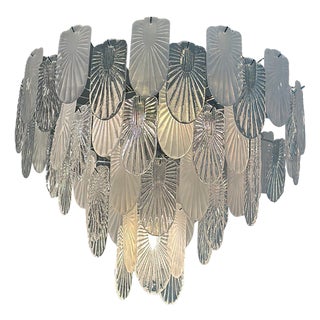 Art Deco Murano Style Chandelier by Simoeng For Sale