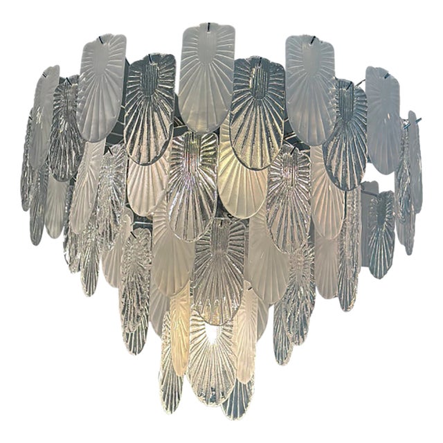 Art Deco Murano Style Chandelier by Simoeng For Sale