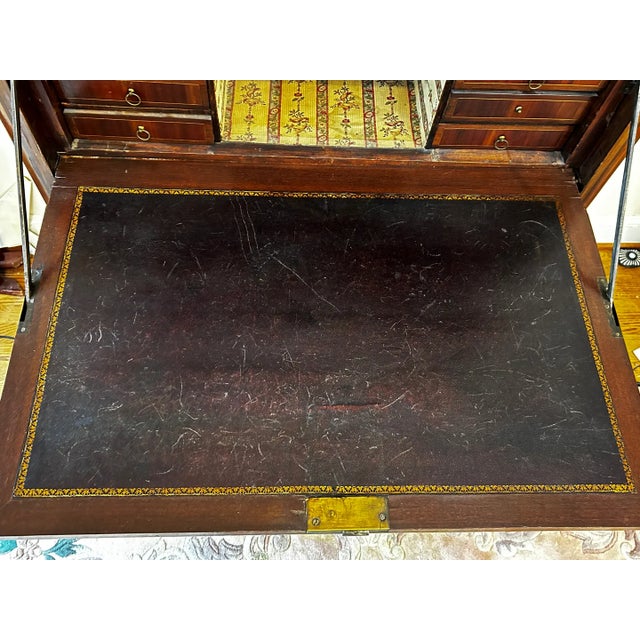 Late 19th Century French Louis XVI Style Secretary Desk With Cabinet Storage For Sale - Image 11 of 13