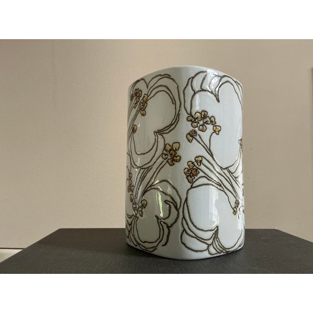 Ceramic Mid-Century Modern Royal Copenhagen Baca Vase by Ellen Malmer For Sale - Image 7 of 17