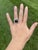 Metal David Yurman Diamond and Black Onyx Statement Ring, Sterling Silver, Size 6.5 For Sale - Image 7 of 7