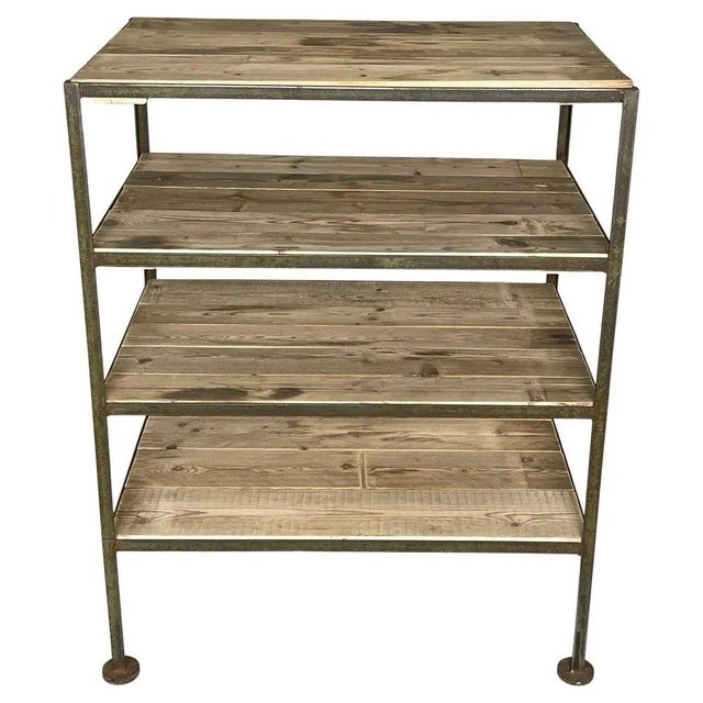 Vintage Industrial Shelf Rack For Sale - Image 13 of 13
