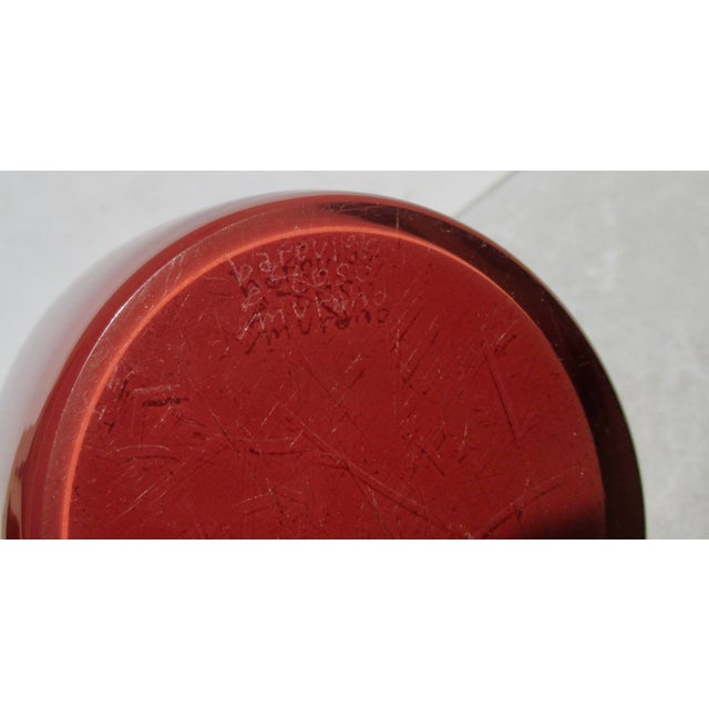 Barovier & Toso Barovier & Toso Red Vase Late 80s For Sale - Image 4 of 6