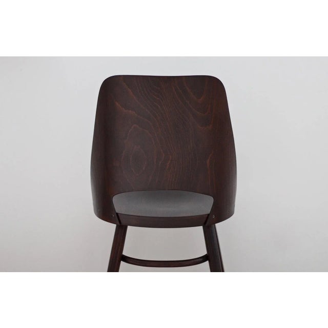 Model 514 Dining Chairs in Beech Veneer by Radomir Hofman for TON, Set of 4 For Sale - Image 13 of 14