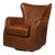 Medium Brown Swivel Chair For Sale