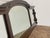 Wood Vintage Three-Panel Wall Mirror With Arched Crest and Turned Wood Frame For Sale - Image 7 of 10