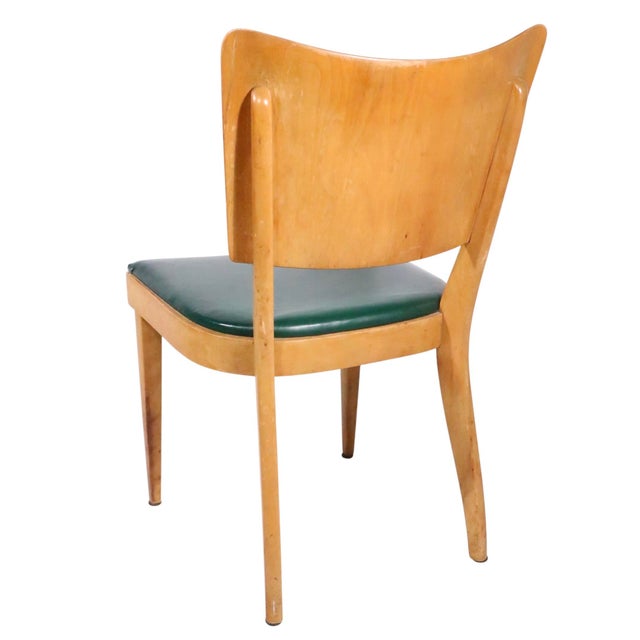Set of Four Mid 20th Century Heywood Wakefield Dining Chairs M -555a For Sale In New York - Image 6 of 13