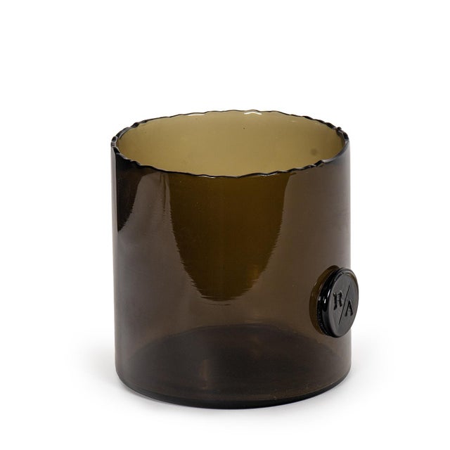 This Monogrammed Glass Votive is crafted using the traditional scissor-cut method, where artisans hand-cut the glass while...