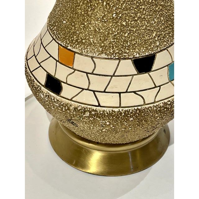 Works! Retro Atomic Genie Lamp, 1960's Quartite Creative Corp Tiled Mosaic Table Lamp For Sale In Washington DC - Image 6 of 9