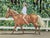 Jennifer Lively “Forest Ride” Contemporary Horse Riding Figure Through Green Foliage, 2022 For Sale - Image 10 of 11