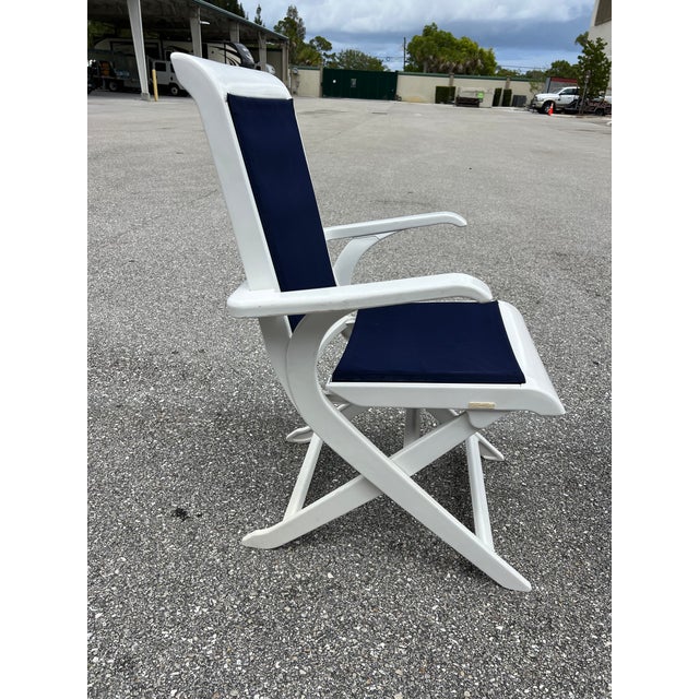 1970s Mid-Century Modern Dining or Patio Chairs by French Maker Triconfort 6 Piece For Sale - Image 5 of 18