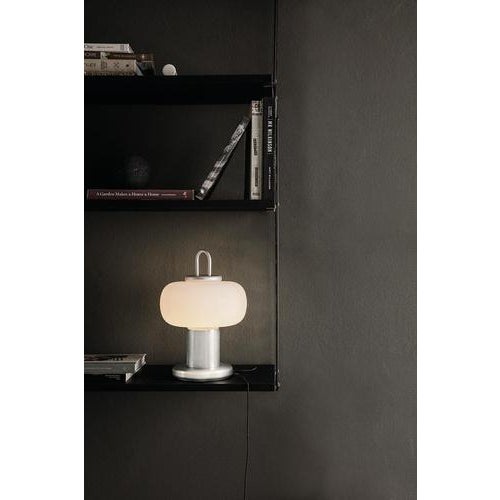 Nox Wireless Table Lamp in Opaline Glass & Aluminum from Alfredo Häberli For Sale - Image 16 of 18