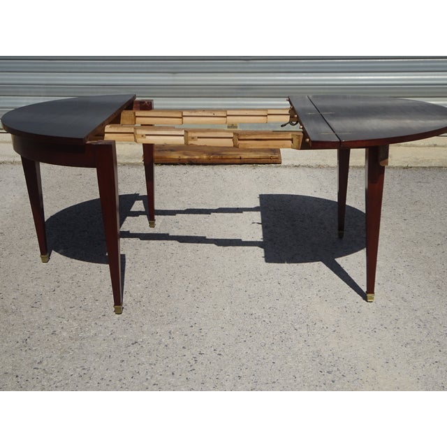 Empire Extendable Half-Moon Console Table, 1950s For Sale - Image 13 of 18