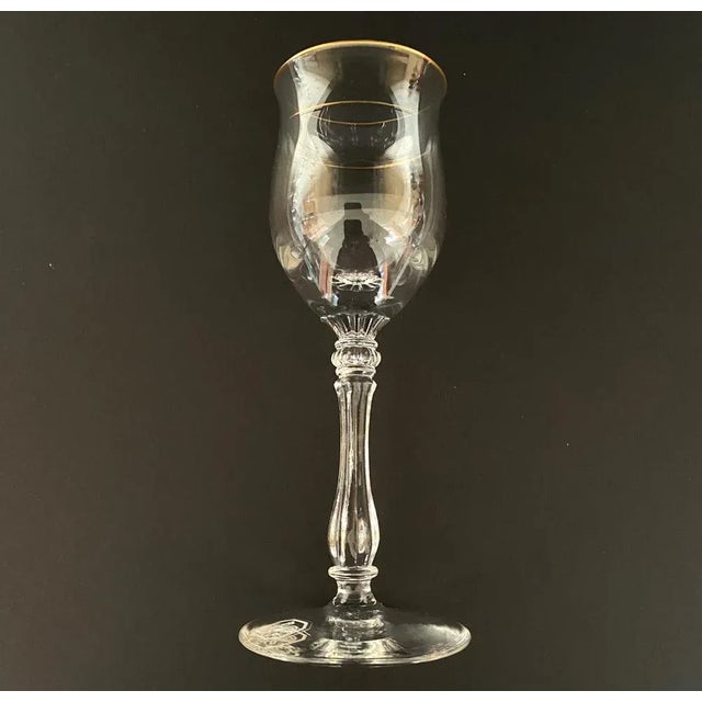 Vintage German Crystal Cognac Glasses by Gallo, 1970s, Set of 6 For Sale - Image 4 of 5