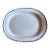 Large Antique Pearlware Blue Feather Edge Platter For Sale