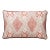 The House of Scalamandré Farrah Print Lumbar Pillow, Coral Spice For Sale