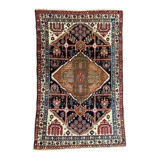 Vintage Persian Hamadan Hand Knotted Wool Rug For Sale