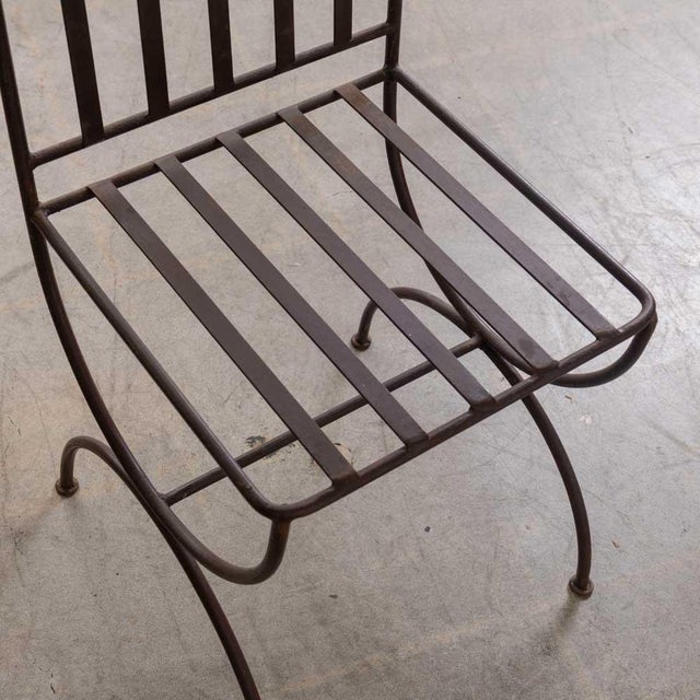 1940s French Iron Dining Chairs, Set of 4 For Sale - Image 12 of 16