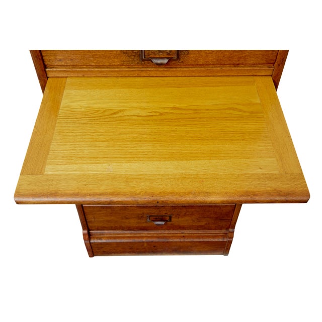 Oak Filing Chest of Drawers, 1910 For Sale - Image 6 of 10