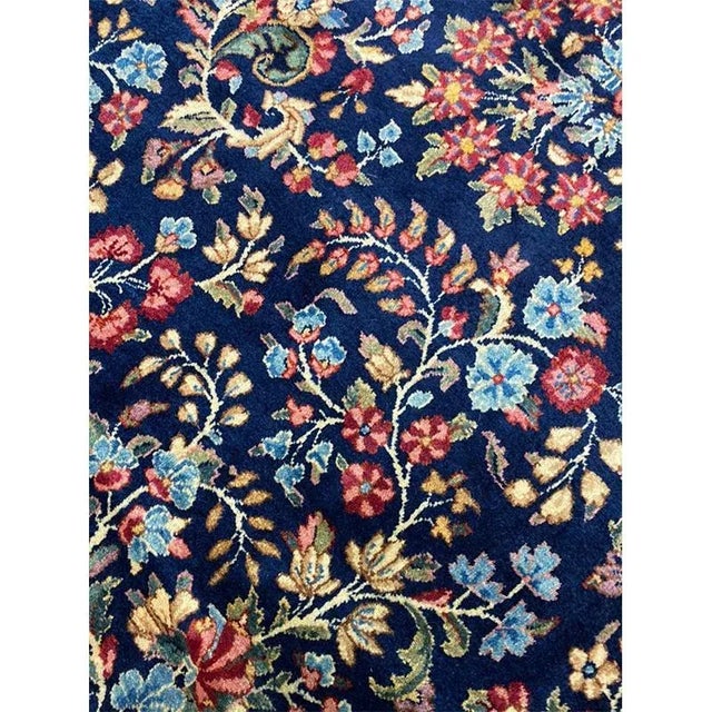 1960s Persian Kerman Area Rug 11’11” X 19’9″ For Sale - Image 9 of 13