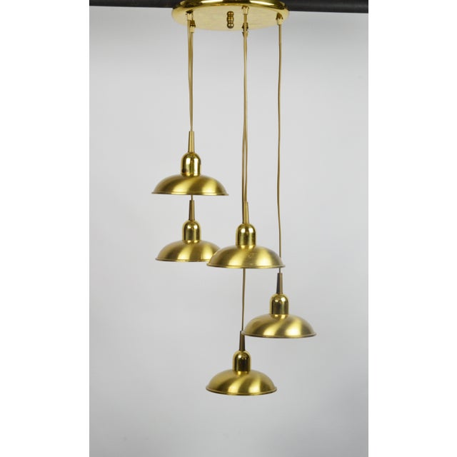 Gold Cascade Lamp, 1980s For Sale - Image 14 of 14