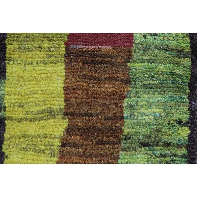 Red Handwoven Scandinavian Style Persian Kilim Area Rug 3'10"×5'6" For Sale - Image 8 of 13