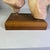 1970s Modern Rose Marble Sculpture on Wooden Base For Sale - Image 4 of 12