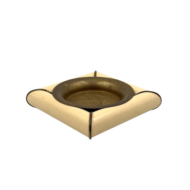 Tommaso Barbi Tommaso Barbi, Mid-Century Brass Ashtray, Italy 1970 For Sale - Image 4 of 8
