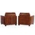 1980s A Pair of French Leather Club Chairs, C. 1980. For Sale - Image 5 of 8
