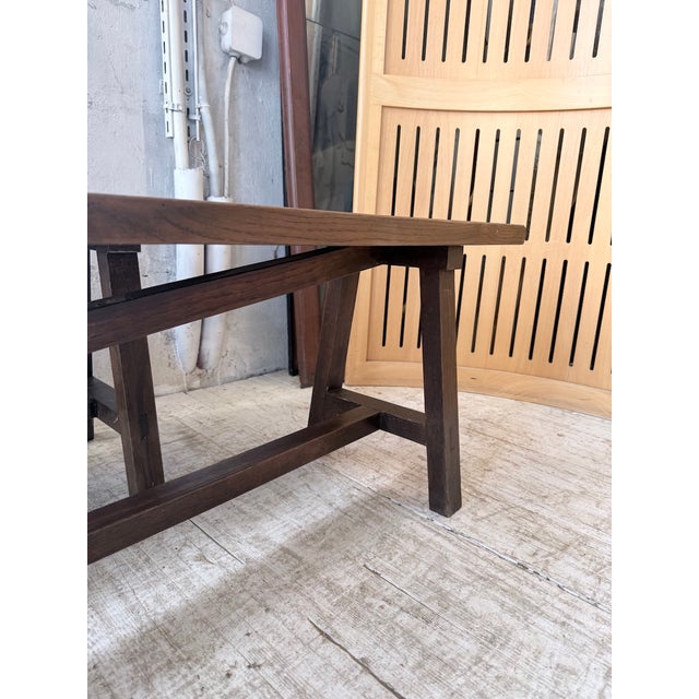 Oak Farm Benches, 1950s, Set of 2 For Sale - Image 14 of 18