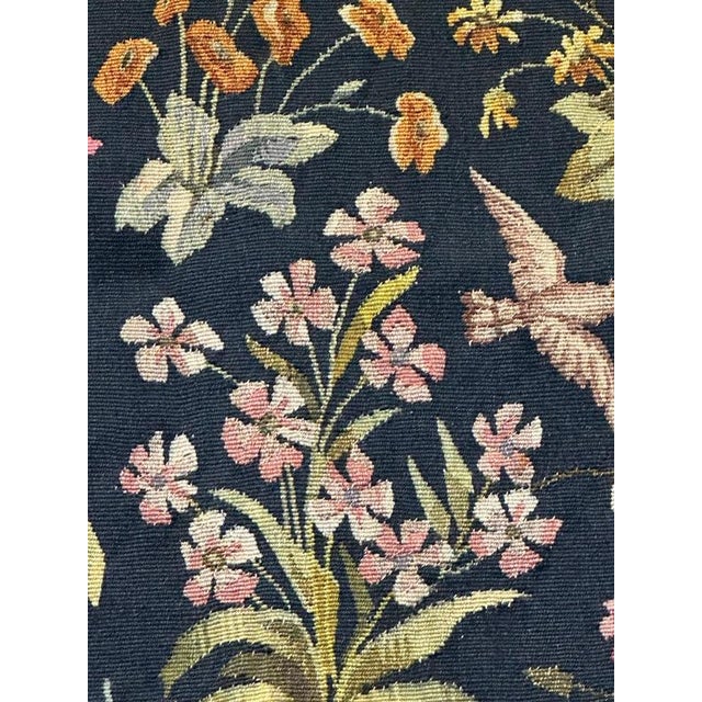 Blue Vintage French Handwoven Aubusson Tapestry, 1920s For Sale - Image 8 of 18