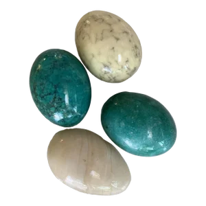 Mid 20th Century Italian Marble Eggs Set of 4