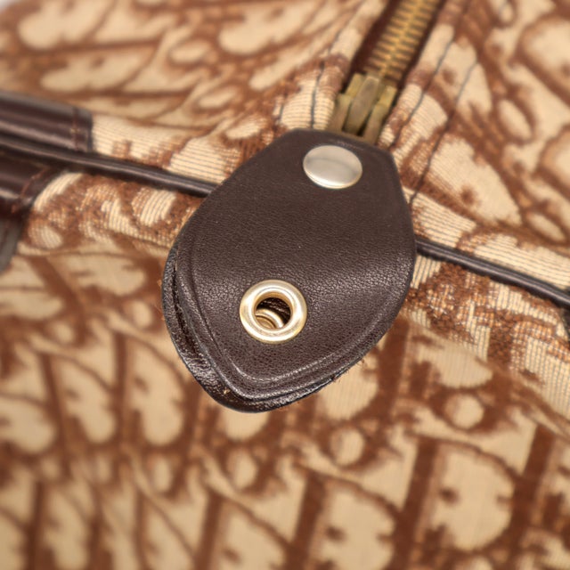 Christian Dior Brown Diorissimo Trotter Boston "Weekender" Bag, 1999. For Sale - Image 10 of 18