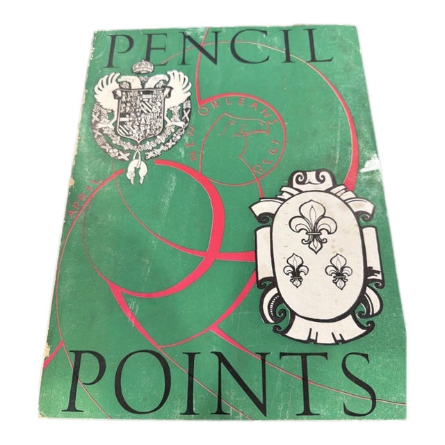 Pencil Points Architectural Magazine August 1938 Focused on New Orleans with Map For Sale