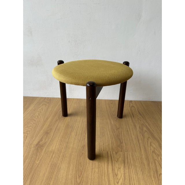 Modernist Brown Stool, 1970s For Sale - Image 17 of 18